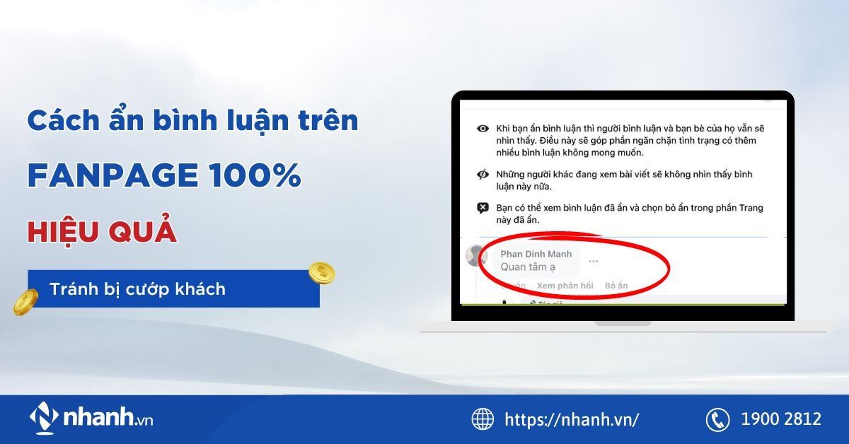 Cách ẩn bình luận trên fanpage 100% hiệu quả tránh bị cướp khách