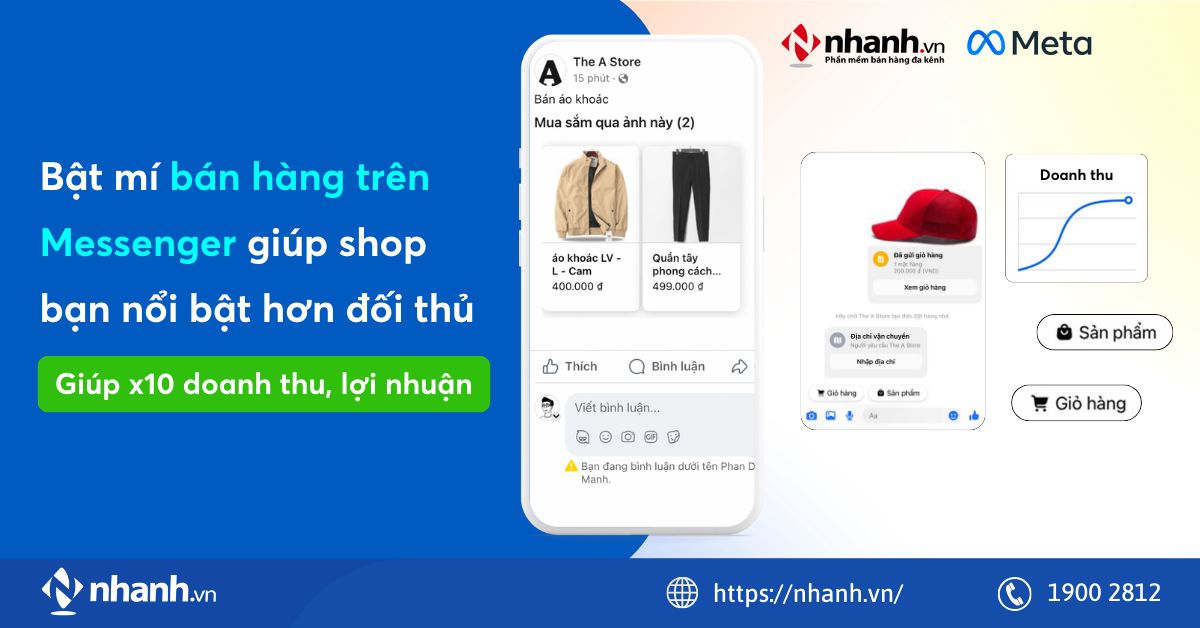 Bật mí bán hàng trên Messenger 