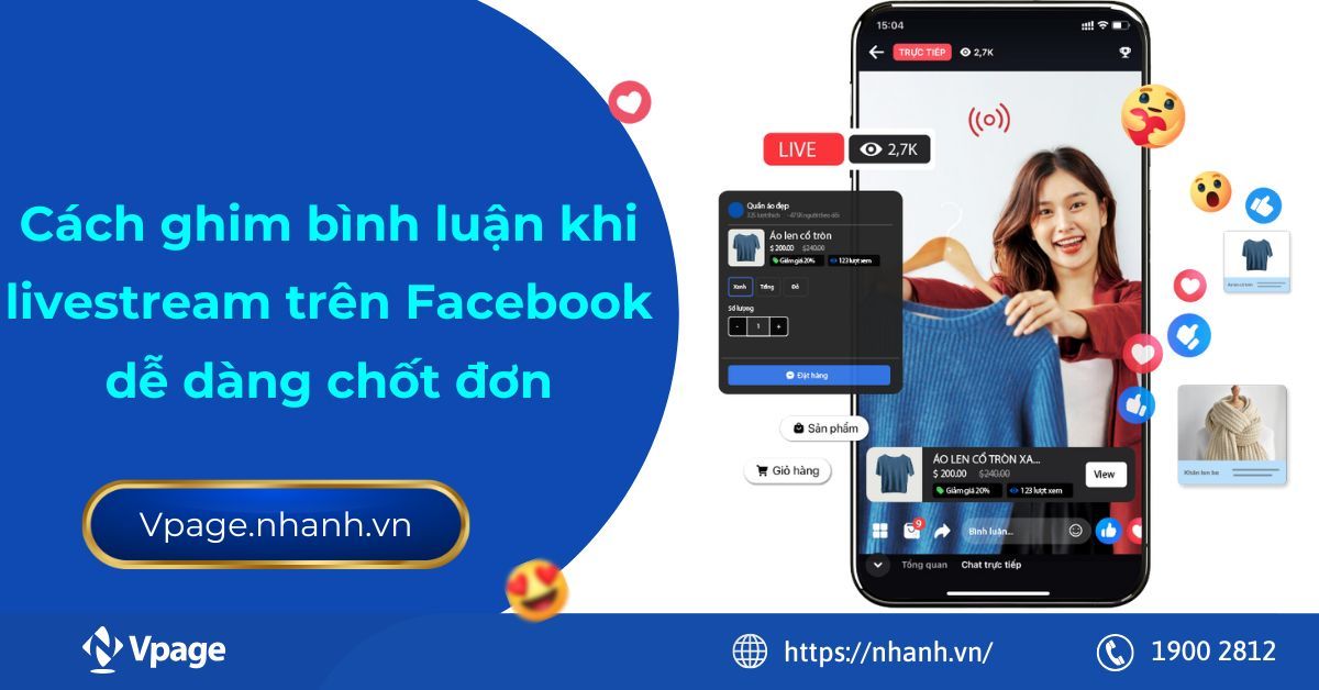 Cách ghim bình luận khi livestream trên Facebook dễ dàng chốt đơn