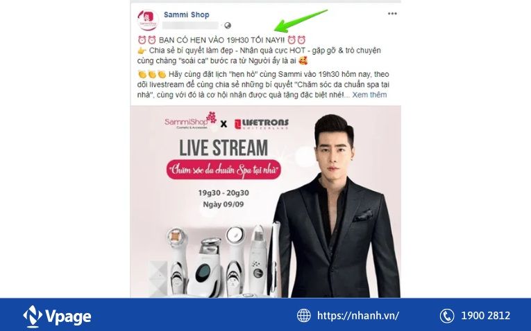 Quảng bá và thông báo livestream