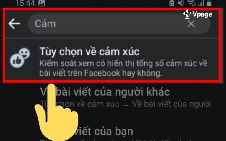 Tùy chọn về cảm xúc