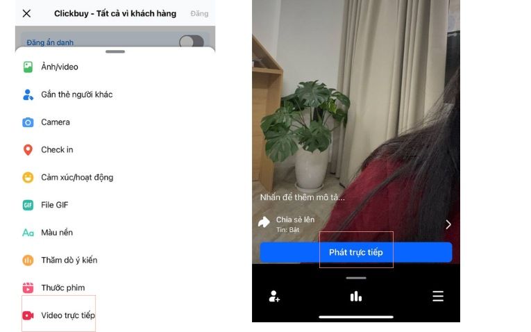 Cách livestream trên nhóm Facebook bằng iPhone 2