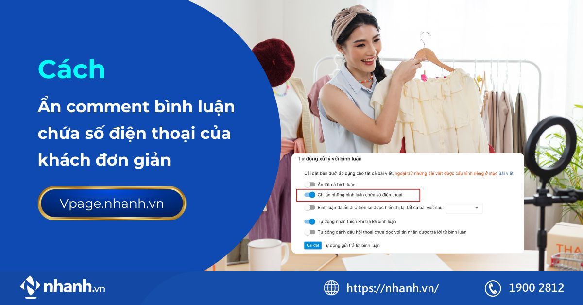 Cách ẩn comment bình luận chứa số điện thoại của khách đơn giản