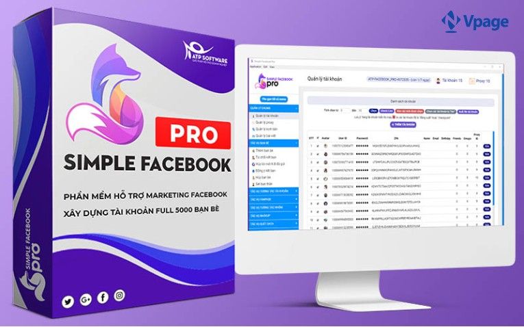 Phần mềm auto gửi tin nhắn Facebook miễn phí Simple Facebook