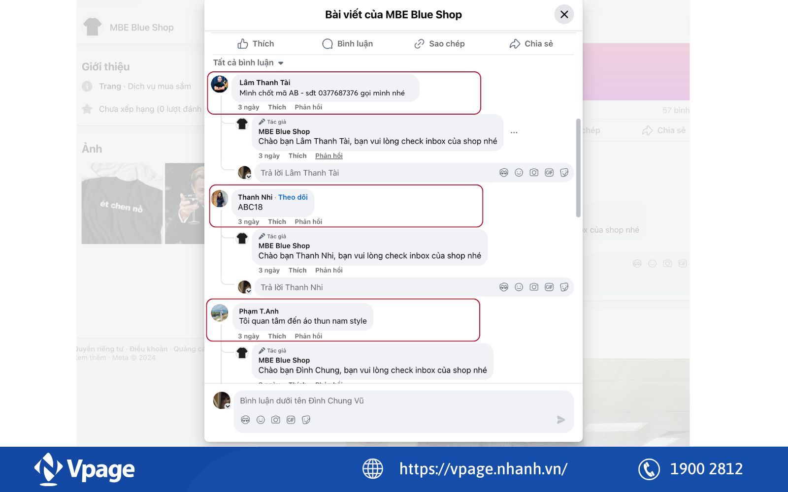 Tình trạng cướp khách trên Facebook