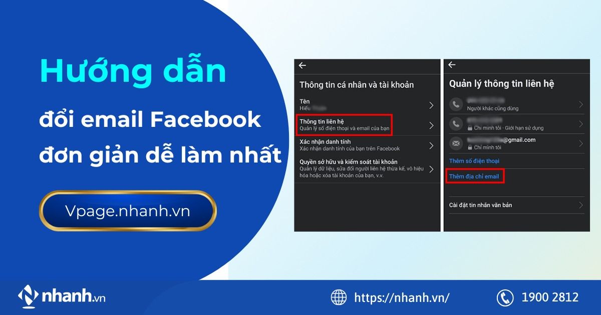 Hướng dẫn đổi email Facebook đơn giản dễ làm nhất