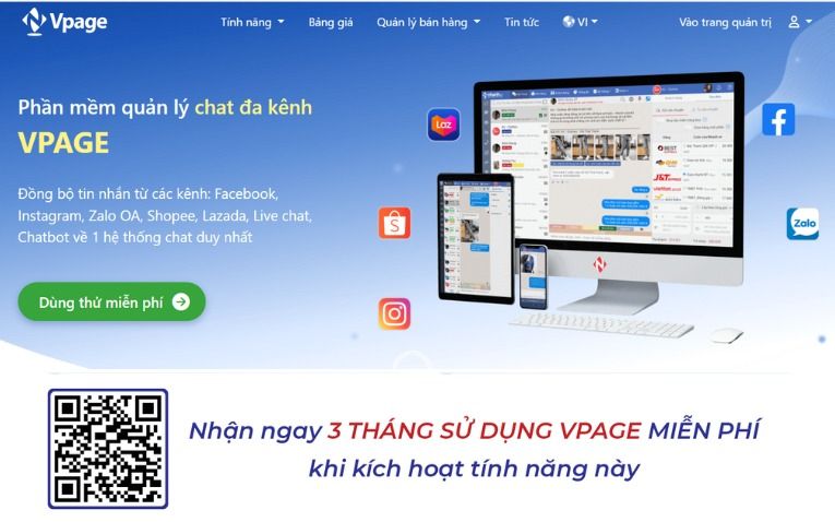 Quản lý trang Facebook hiệu quả hơn với Vpage
