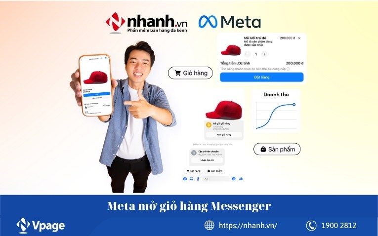 Meta mở giỏ hàng Messenger