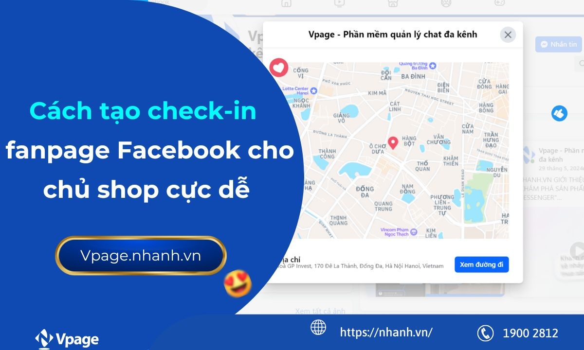Cách tạo check-in fanpage Facebook cho chủ shop cực dễ