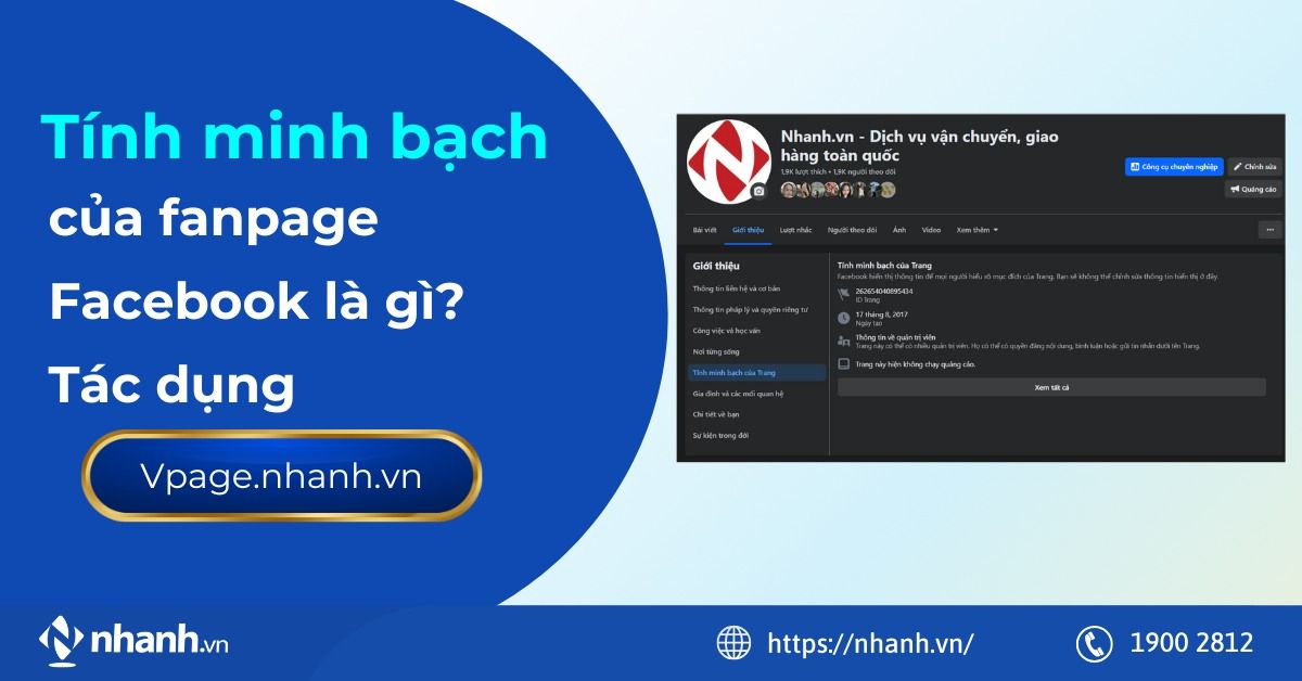 Tính minh bạch của fanpage Facebook là gì? Tác dụng