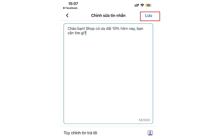Nhấn “Lưu thay đổi”