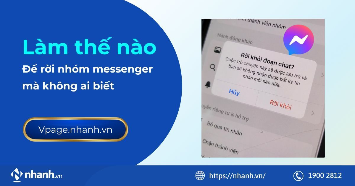 Làm thế nào để rời nhóm messenger trong im lặng!