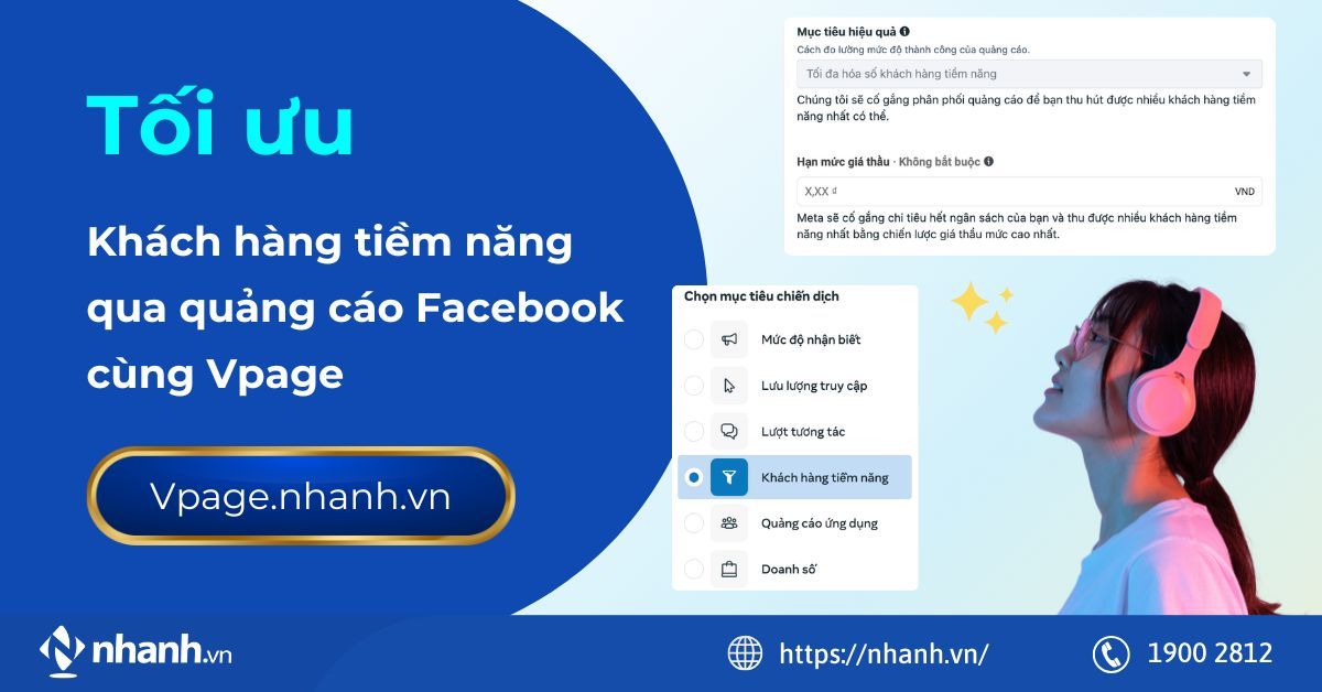 Tối ưu khách hàng tiềm năng qua tin nhắn Facebook Ads cùng Vpage