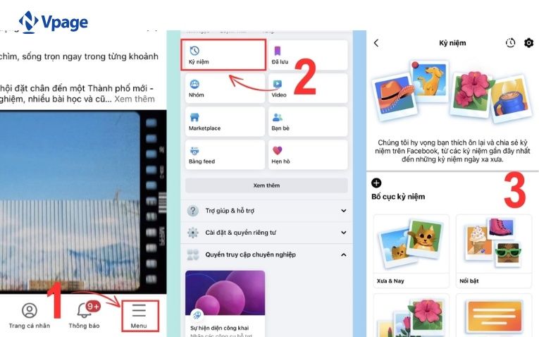 Xem kỷ niệm trên Facebook