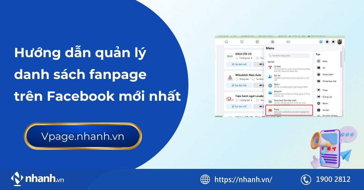 Hướng dẫn quản lý danh sách fanpage trên Facebook mới nhất