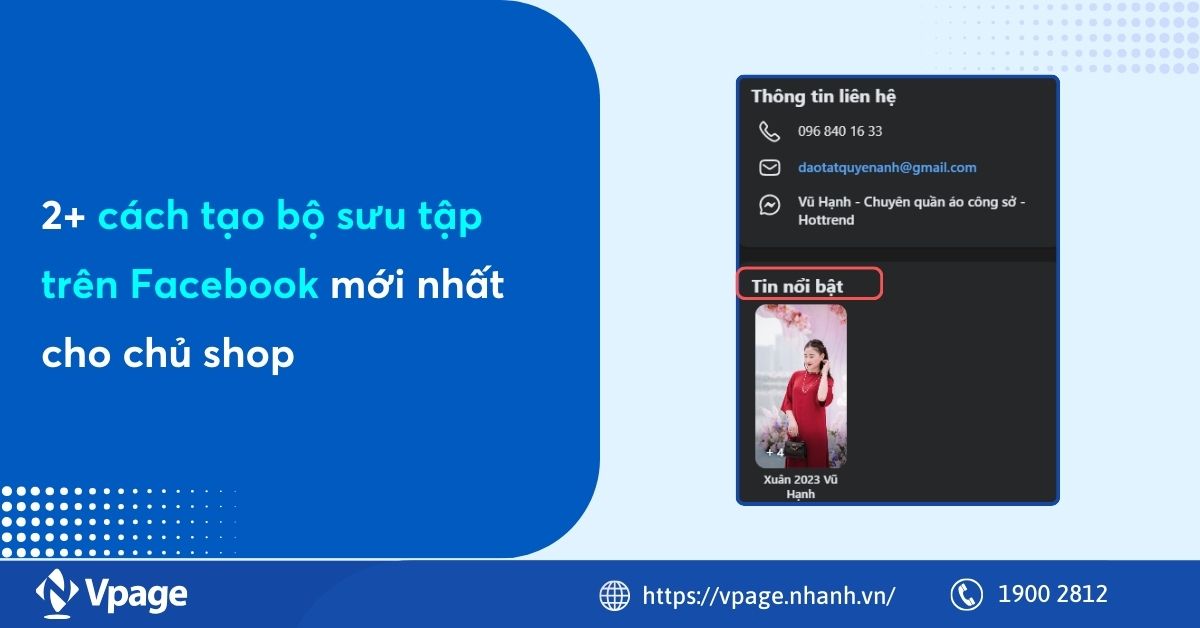 2+ cách tạo bộ sưu tập trên Facebook mới nhất cho chủ shop 