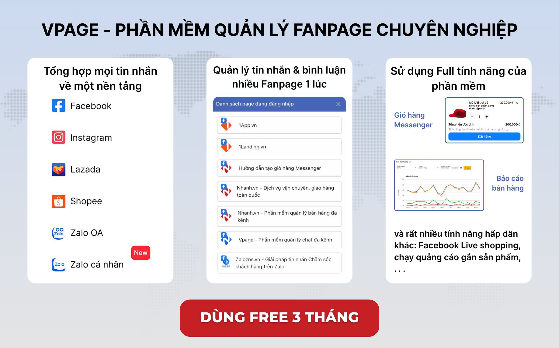 Phần mềm quản lý fanpage