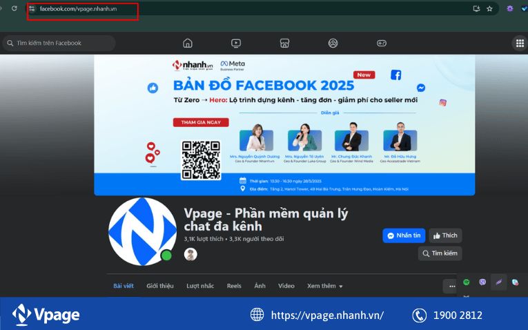Tối ưu URL cho Fanpage
