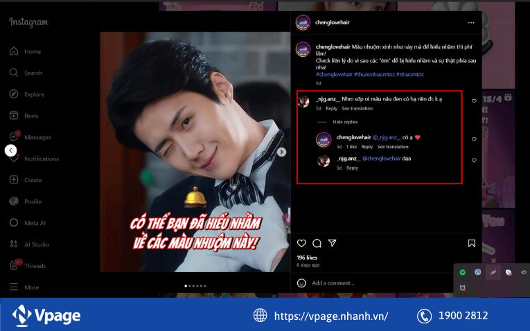 Tương tác với người theo dõi