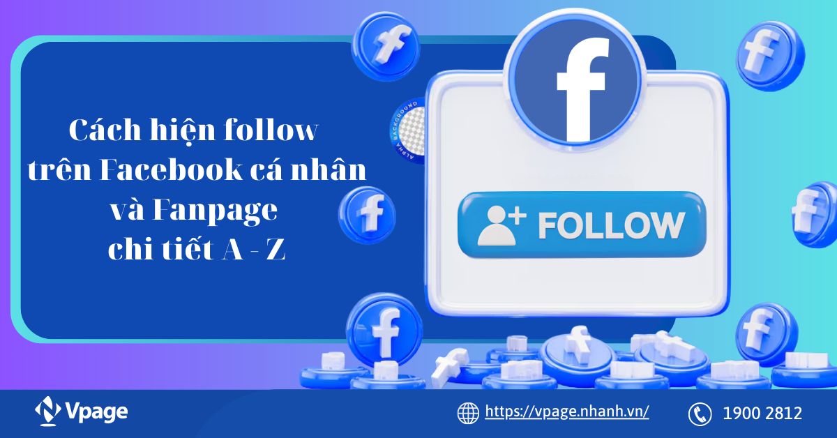 cách hiện follow trên facebook