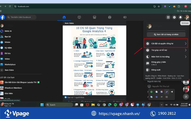 Hướng dẫn từng bước ẩn lượt like Facebook bằng máy tính