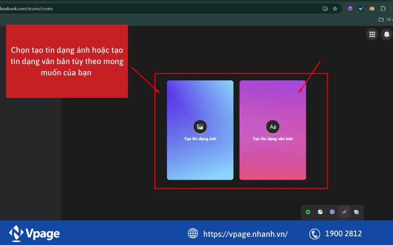Tạo Story dạng văn bản hoặc hình ảnh có chứa câu hỏi