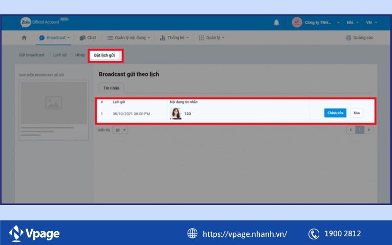 Gửi tin nhắn hẹn giờ bằng Zalo OA