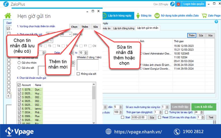 Sử dụng phần mềm ZaloPlus