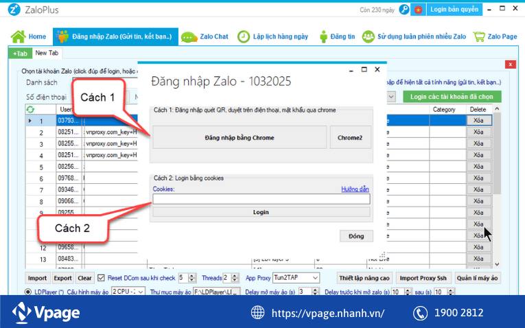 Sử dụng phần mềm ZaloPlus
