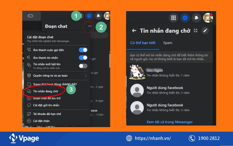 Cách xem tin nhắn chờ trên máy tính