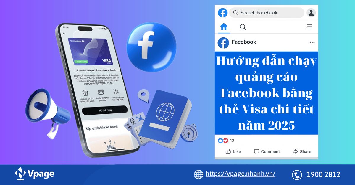 chạy quảng cáo facebook bằng thẻ visa