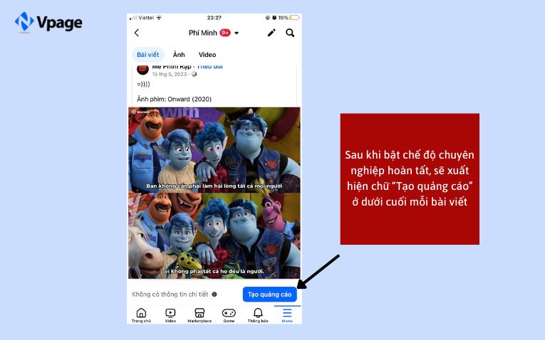 Đăng bài viết và thiết lập quảng cáo