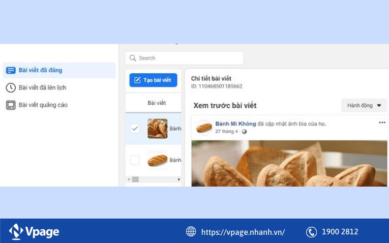 ID bài viết không thay đổi nhưng có thể bị “vô hiệu” nếu bài bị ẩn hoặc xóa