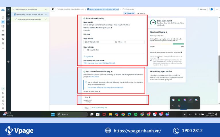 Cách đặt giá thầu trong Facebook Ads (qua Trình quản lý quảng cáo)