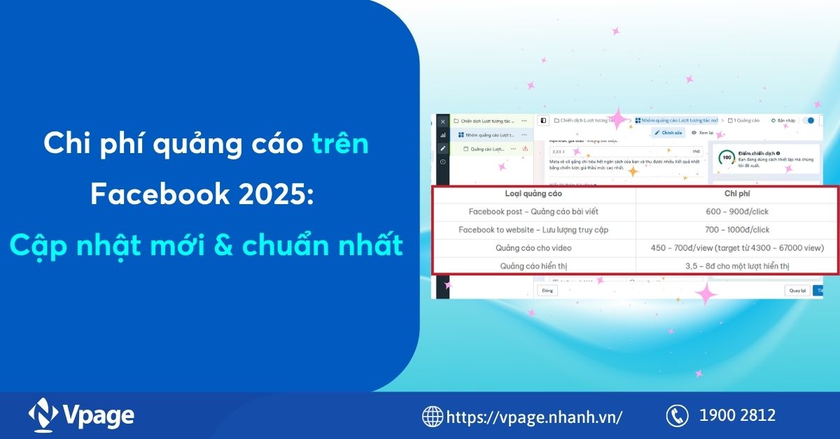 Chi phí quảng cáo trên Facebook 2025: Cập nhật mới & chuẩn nhất