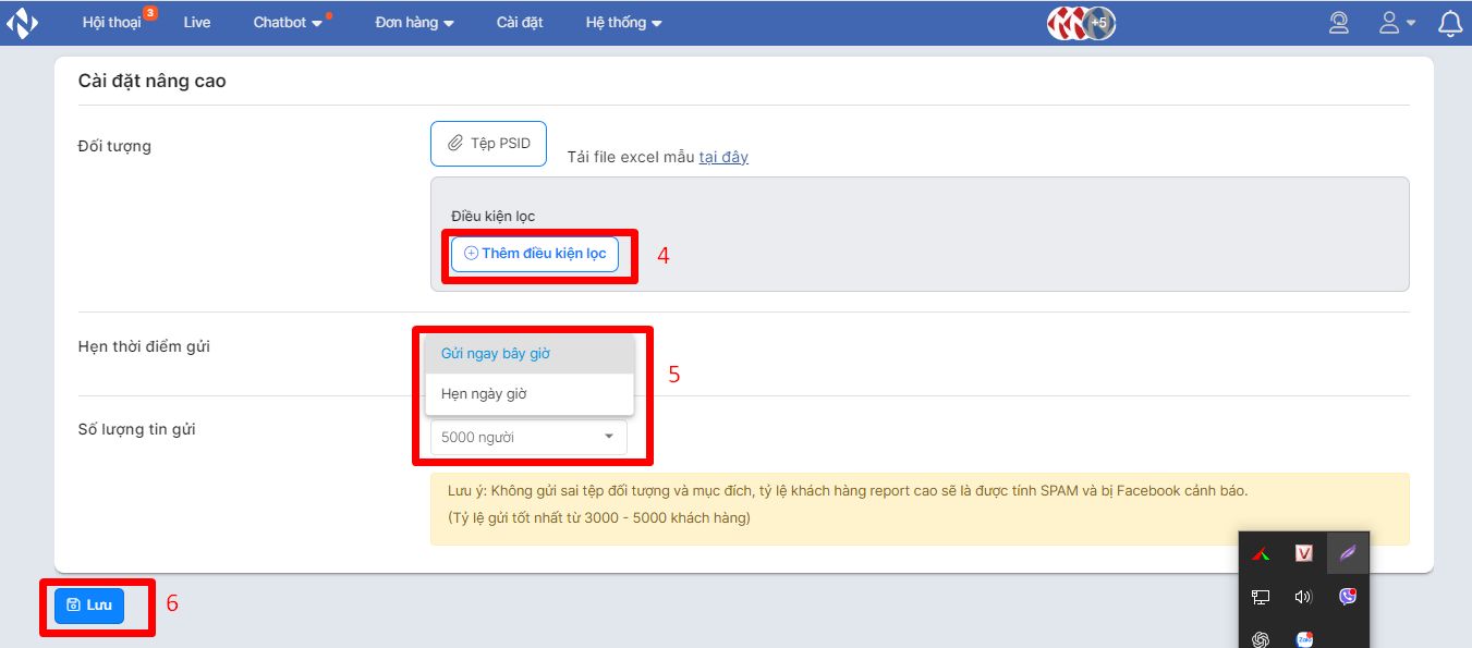 Tin nhắn marketing 0đ