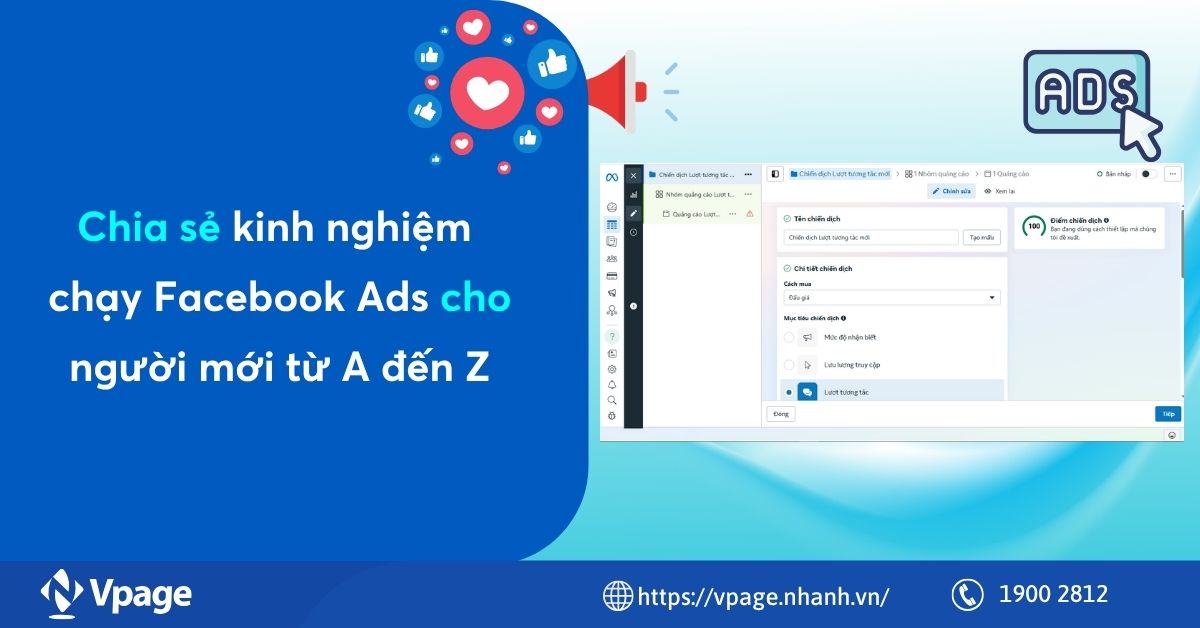Chia sẻ kinh nghiệm chạy Facebook Ads cho người mới từ A đến Z