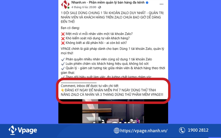Một ví dụ về CTA