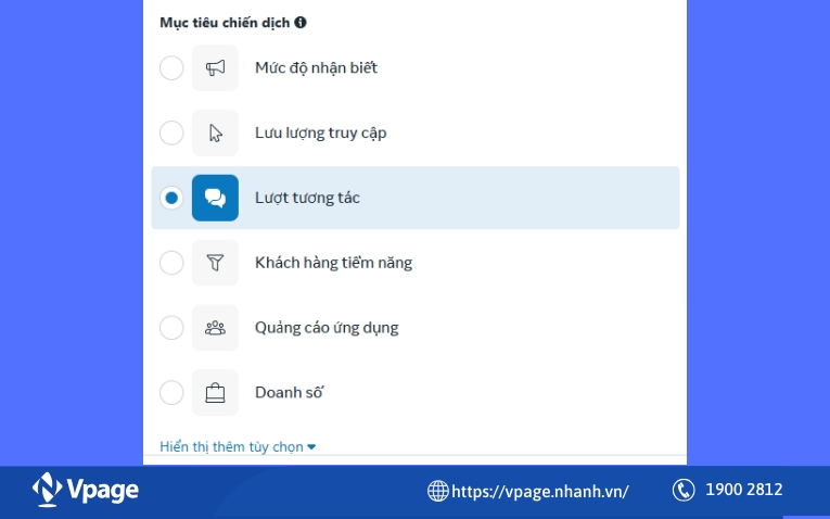 Kinh nghiệm chọn đúng mục tiêu quảng cáo Facebook