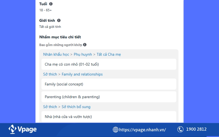 Cách target đúng đối tượng