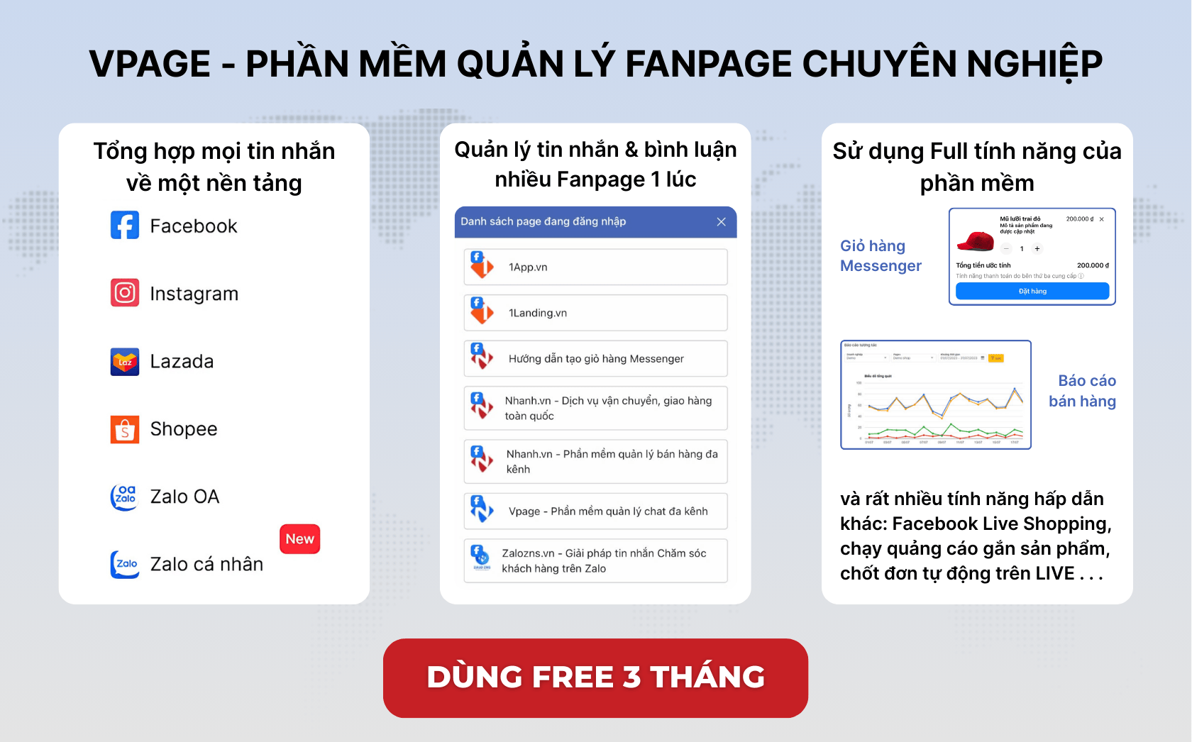 Dùng Free 3 tháng