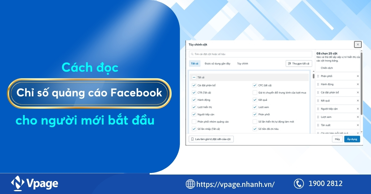 Cách đọc chỉ số quảng cáo Facebook cho người mới bắt đầu