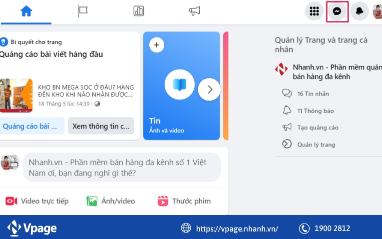 Cài đặt trả lời tin nhắn nhanh trên Fanpage Facebook