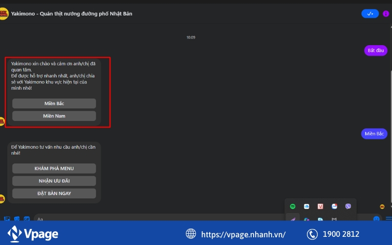 Trả lời tin nhắn trả lời nhanh trên Fanpage Facebook