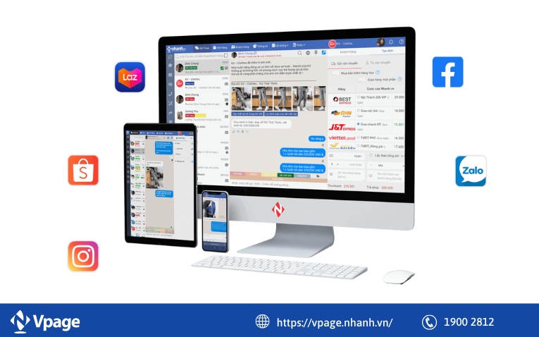 Công cụ tạo chatbot Vpage.nhanh.vn