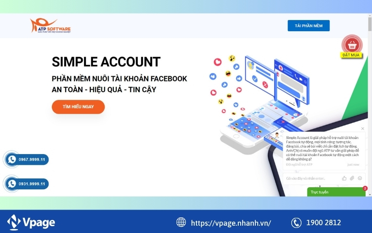 Phần mềm auto trả lời comment Facebook Simple Account