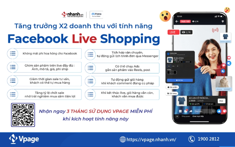 Tính năng giỏ hàng trong Messenger (Facebook Shop)