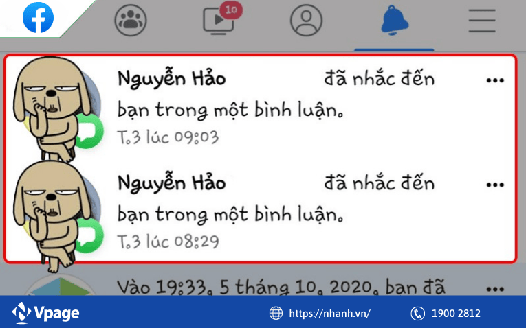 Tags những người bạn trên Facebook