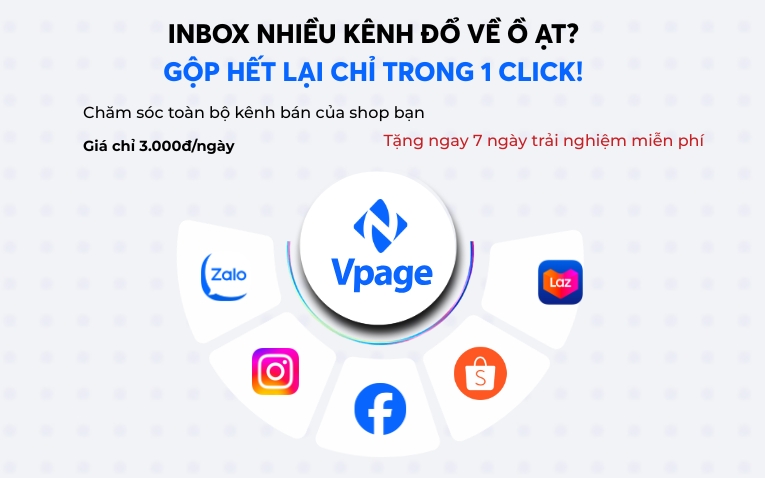 Phần mềm quản lý chat đa kênh Vpage