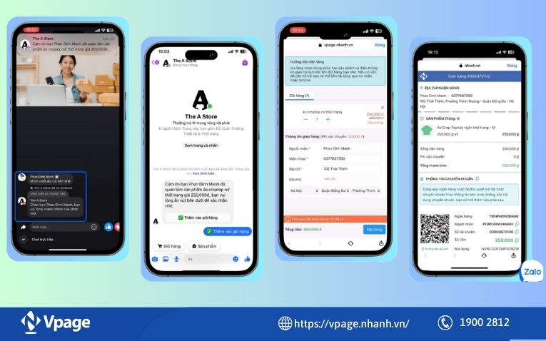 Tính năng tự động chốt đơn với khách hàng sau khi livestream